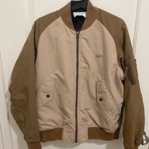 Lacoste Brown Varsity Jacket Size S/M